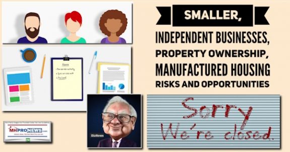 SmallerIndependentBusinessesPropertyOwnershipManufactured HousingRisksOpportunitiesWarrenBuffettCartoonManufacturedHomeProNews