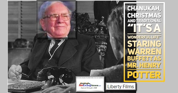 ChanukahChristmasTraditionalItsWonderfulLifeStaringWarrenBuffettAsMrHenryPotterManufacturedHomeLivingNews