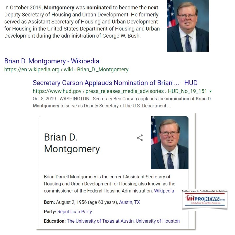 October82019HUDBrianMontgomeryNominatedNextDeputySecretaryHUDManufacturedHomeProNews