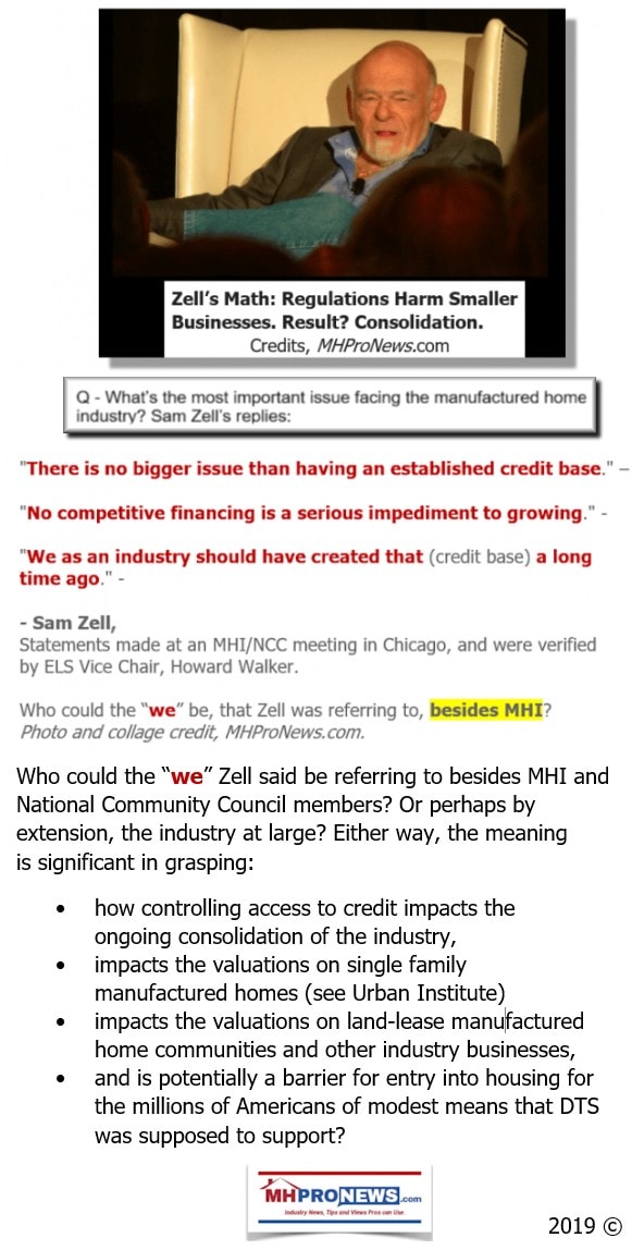 SamZellCreditFinancingQuotesNoBiggerIssueThanHavingEstablishedCreditBaseManufacturedHomeProNews