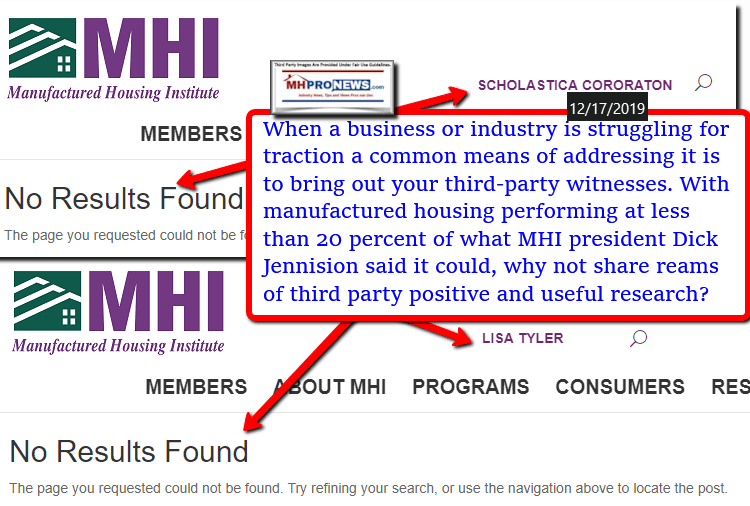 ScholasticaGayCororatonLisaTylerManufacturedHousingInstituteMHIwebsiteSearchMHProNews