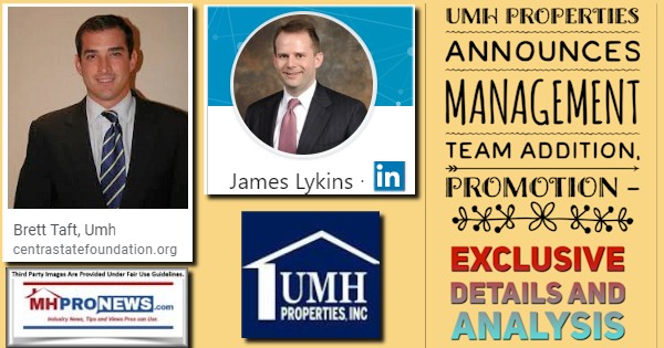 UMHPropertiesAnnouncesManagementTeamAdditionPromotionBrettTaftJamesLykinsExclusiveDetailsAnalysisPhotoUMHProperitiesLogo