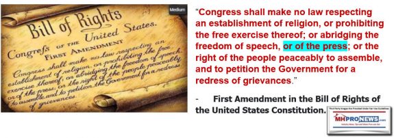 QuoteFirstAmendmentBillofRightsUSConstituionFreeSpeechManufacturedHomeProNews