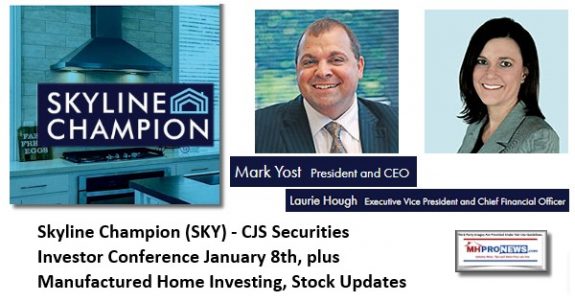 SkylineChampionSKY-CJSSecuritiesInvestorConferenceJanuary82020ManufacturedHomeInvestingStockUpdatesMHProNews