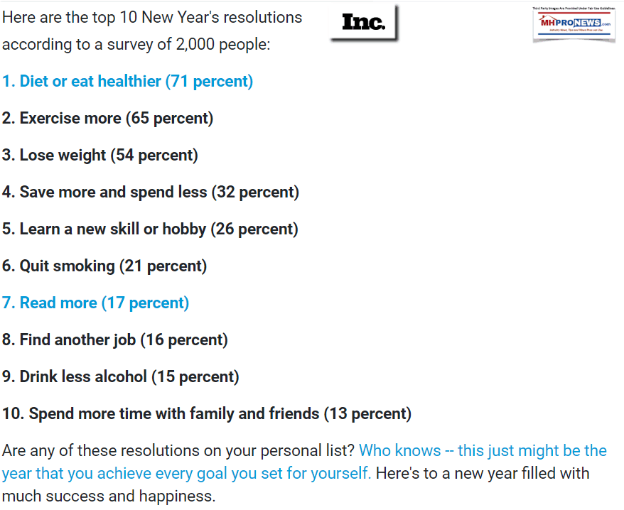 TopTen10NewYearsResolutionsPerIncMagazineManufacturedHomeProNews