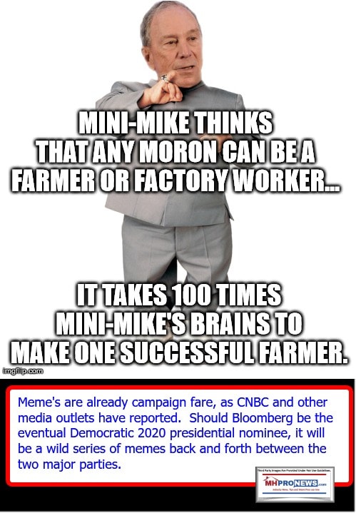 MiniMikeBloombergFarmerFactoryWorkerMemeManufacturedHomeProNews