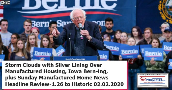 StormCloudsWithSilverLiningOverManufacturedHousingIowaBerning-SundayManufactruredHomeNewsHeadlinesReview1.26to2.2.2020