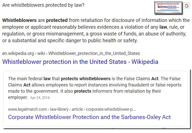 WhistleblowerProtectionByLawWikiLegalMatchManufacturedHomeProNews