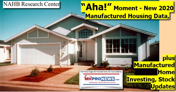 NAHBResearchCenter2020ManufacturedHomeProductionDataPlusManufacturedHousingInvestingCommunitiesStockUpdatesMHProNews