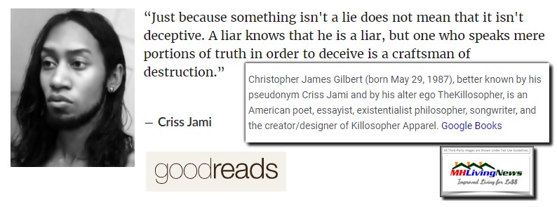 CrissJamiQuoteDeceptionLiarHalfTruthDistructionGoodReadsBioMHLivingNews