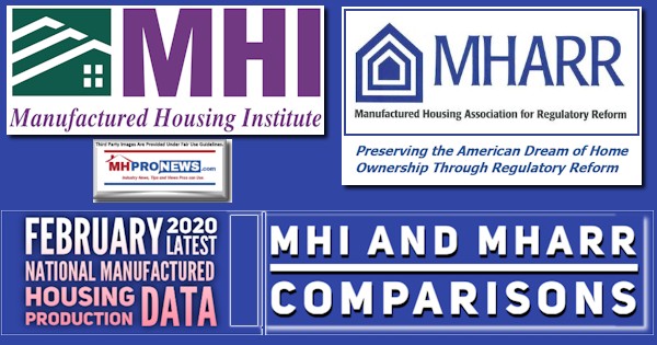 February2020NationalManufacturedHousingProductionDataMHIandMHARRcomparisonsHUDCodeManufacturedHomeProNews