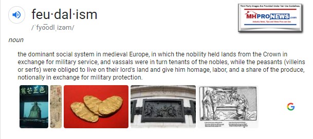 FeudalismDefinitionManufacturedHomeProNews