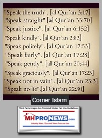 SpeakTheTruthSpeakStraightQuranQuotesMuslimIslamMohammedManufacturedHomeProNews