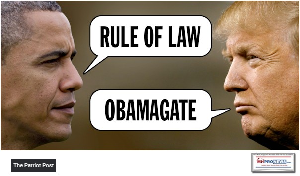 POTUSObamaRuleofLawPOTUSTRUMP-OBAMAGateManufacturedHomeProNews