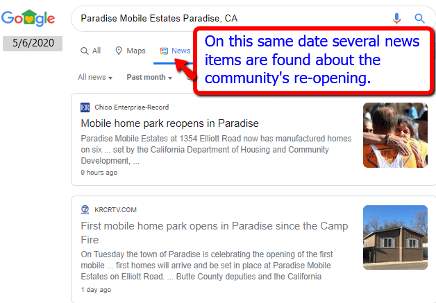 ParadiseMobileEstatesParadiseCAClaytonHomesCommunityReOpeningManufacturedHomeProNews