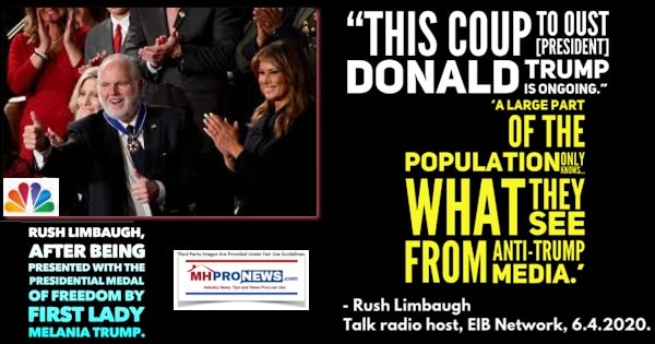 ThisCoupToOustPresidentDonaldTrumpIsOngoingLargePartPopulationOnlyKnowsWhatTheySeeFromAntiTrumpMedia-RushLimbaughFLOTUSMelaniaTrumpPhotoEIBNetwork-ManufacturedHomeProNewsLogo