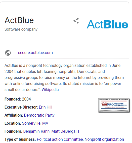 ActBlueSoftwareCompanyWikiDemocraticProgressiveMHProNews