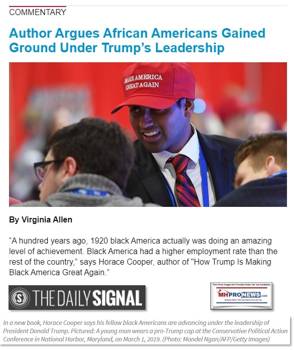 AuthorArguesAfricanAmericansGainedGroundUnderTrumpsLeadershipDailySignallogoVirginaAllenPhotoBlackinMAGAHatCPAC-MHProNews