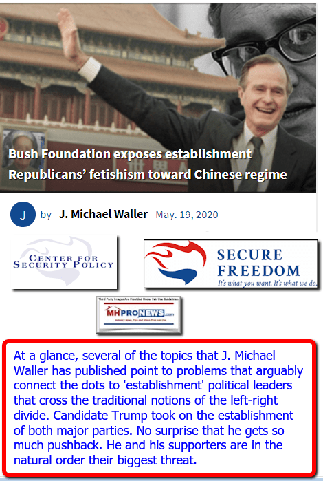 BushFoundationExposesEstablishmentRepublicsCenterPolicyStudiesLogoJMichaelWallerMHProNews