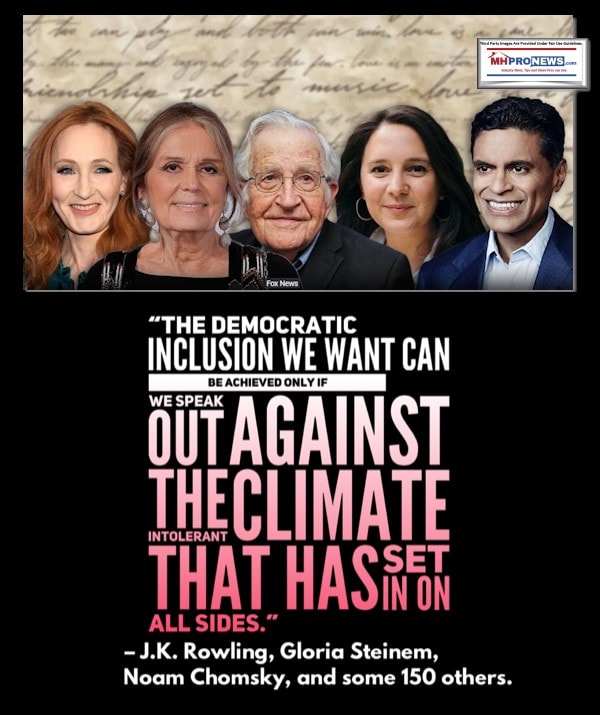 DemocraticInclusionWeWantCanBeAchievedOnlyWeSpeakOutAgainstIntolerantClimateSetInAllSides.JKRowlingGloriaSteinemNoamChomskyPhotosQuoteableQuoteHarpersLetterJusticeFreeSpeechMHProNews