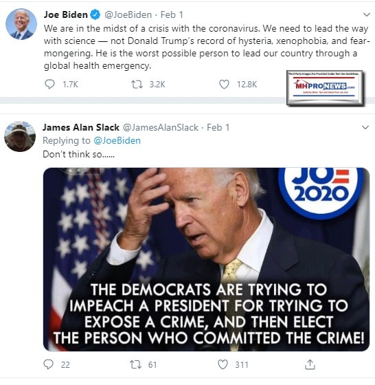 FormerVPJoeBidenPhotoTwitterQuoteWeCrisisCoronavirusNeedScienceNotDonaldTrumpRecordHysteriaXenophobiaFear-MongeringWorstPersonLeadCountryGlobalHealthEmergencyMHProNews