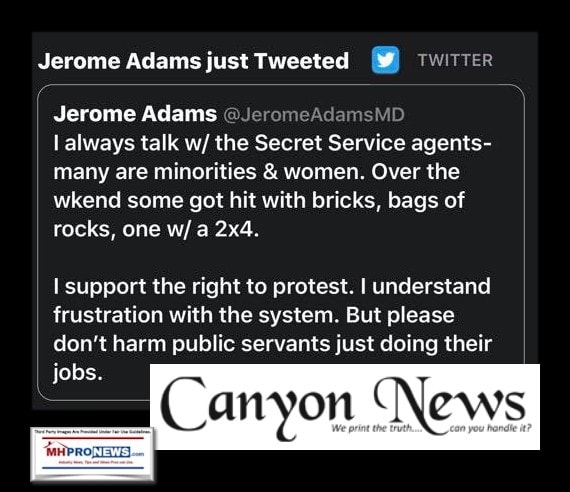 JeromeAdamsMDCanyonNewsPilesofAcmeBricksUsedDeliveredNearRiotSpotsTwitterLogoPleaseDontHurtLawEnforcementDoingTheirJobsMHProNews