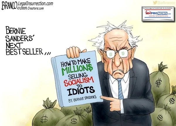 BrancoPoliticalCartoonsBernieSandersHowMakeMillionsSellingSocialismToIdiotsMHproNews