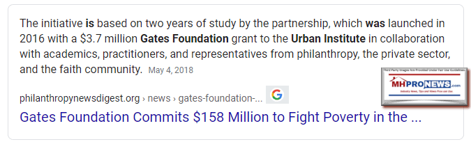 GatesFoundationCommits$158MillionFightPovertyUrbanInstituteMHProNews