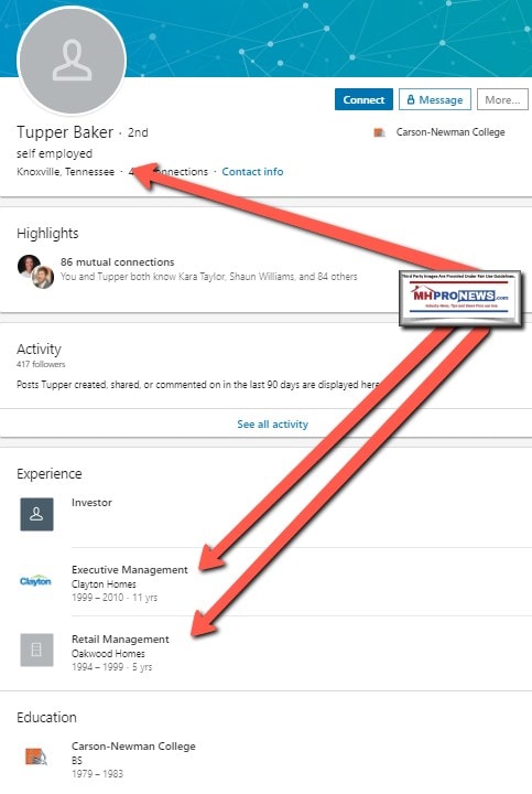 TupperBakerKnoxvilleTNClaytonHomesInvestorOaksOfKokomoLinkedInManufacturedHomeProNews