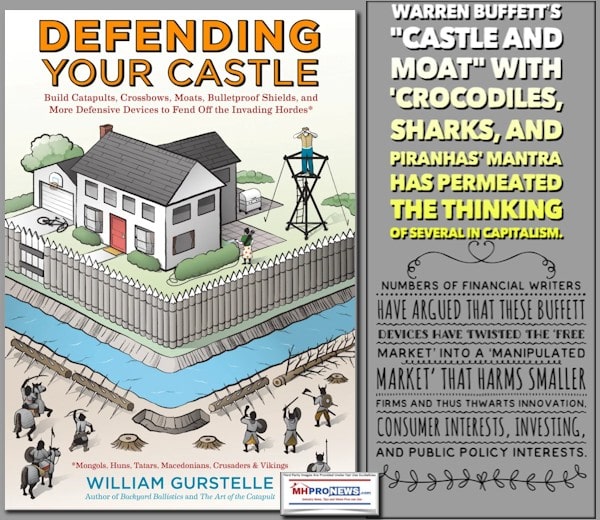 DefendingYourCastleBookCoverWilliamGurstelleWarrenBuffettCastleMoatQuoteHarmToFreeEnterpriseCapitalInvestingPublicPolicyMHProNews