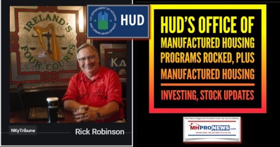 HUDLogoOfficeManufacturedHousingProgramsRockedRICKRobinsonPhotoManufacturedHousingInvestingStockUpdatesMHProNews