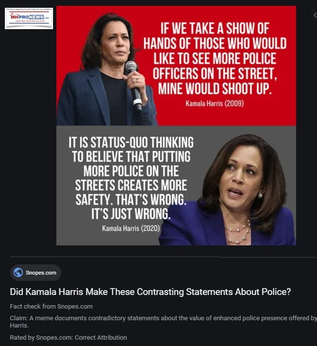 SenatorKamalaHarrisFlipFlopQuotesOnPoliceSnoopesMHProNews