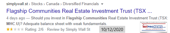 SimplyWallStreetFlagshipCommunitiesREIT-MHC.U-TO.ManufacturedHomeProNews