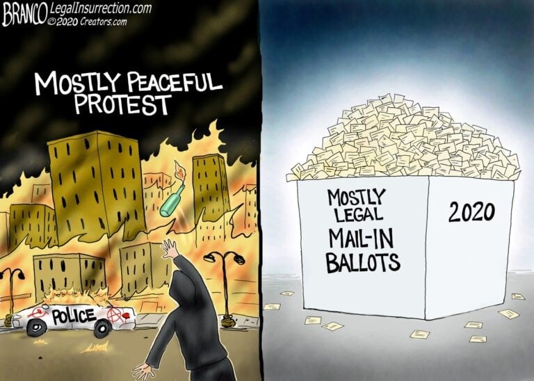 BrancoPoliticalCartoonMostlyLegalProtestsMostlyLegalBallotsMHProNews