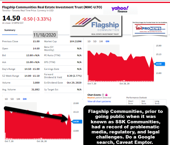 FlagshipCommunitiesLogoRealEstateInvestmentTrustREITLogoStockTrackManufacturedHomeCommunitiesMHProNews