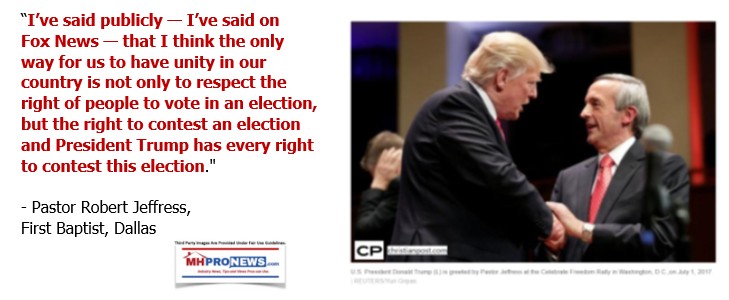 PastorRobertJeffressPhotoCPLogo1stBaptistUnityComesRightPeopleVoteAlsoContestElectionPresidentTrumpEveryRightContestThisElectionQuoteableQuoteMHProNews