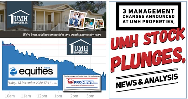 3ManagementChangesUMHPropertiesLogoUMHPropLogoStockPlungesEquitiesNewsLogoManufacturedHomePhotoMHProNewsNewsAnalysisDec18.12.21.2020