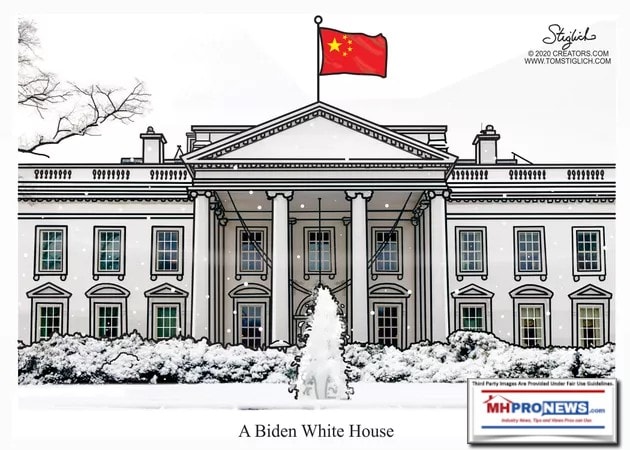 ABidenWhiteHouseCommunistChinaFlagWhiteChristmasStiglichCartoonMHProNews