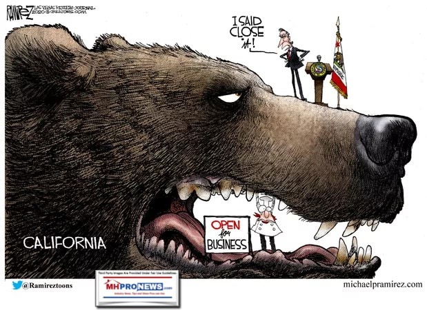 CaliforniaBearGavNewsomeISaidCloseITBusinessInBearsClosingMouthRamirezCartoonMHProNews