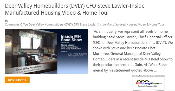 DeerValleyHomebuildersSteveLawlerMHLivingNewsMHProNews