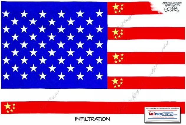 GorrellCartoonUSFlagWithCommunistChinaLogoInflitrationMHProNews