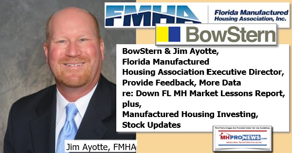 JimAyottePhotoFloridaManufacturedHousingAssocLogoFMHAlogoBowSternLogoRespondFeedbackDataDownFloridaManufacturedHousingMarketLessonsPlusInvestingStockUpdatesMHProNews