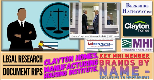 LegalResearchDocumentRIPSClaytonHomesLogoManufacturedHousingInstituteLogoKeyMHImemberBrandsByNameExclusivetoMHProNewsMHProNewsLogo