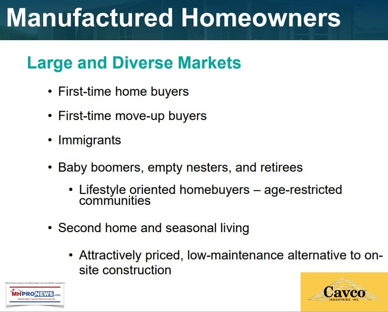 ManufacturedHousingMarketLargeDiverseMarketCavcoIndustriesLogoInvestorsRelationsPowerPointSlide2020ManufacturedHomeProNews