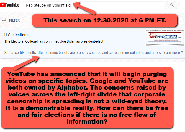 RepSteubeStinchfieldy12.30.2020YouTubeSearchElectionChallengeQuestionMHProNews