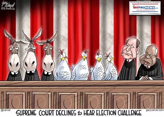 SupremeCourtDeclinesHearingTexasCaseDonkeysChikensAlitoThomasGaryVarvelCartoonMHProNews