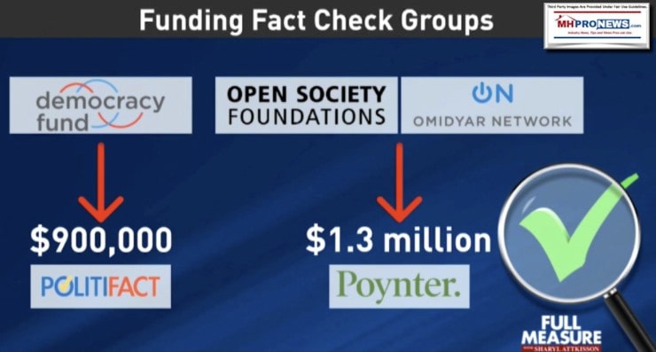 FundingFactCheckSitesSharylAttkissonFullMeasureGraphicPoynterPolitiFactMHProNews