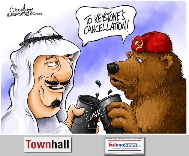 GoodwynCartoonSaudiArabOilRussianBearToastKeystoneCancellationTownhallMHProNews