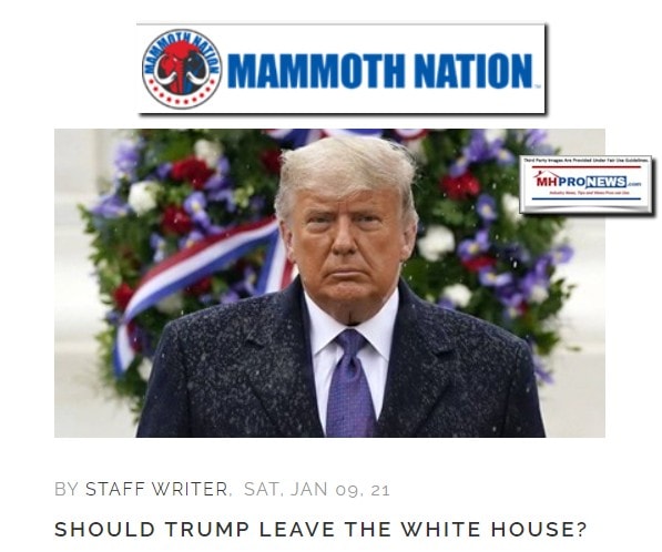 MammothNationLogoPresidentTrumpPhotoShouldPresidentTrumpLeaveWhiteHouseAbsolutelyNotHeadlineMHProNews