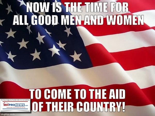 SayingMaximQuoteNowIsTheTimeForAllGoodMenWomenComeToTheAidOfTheirCountryQuoteableUSFlagMHProNews